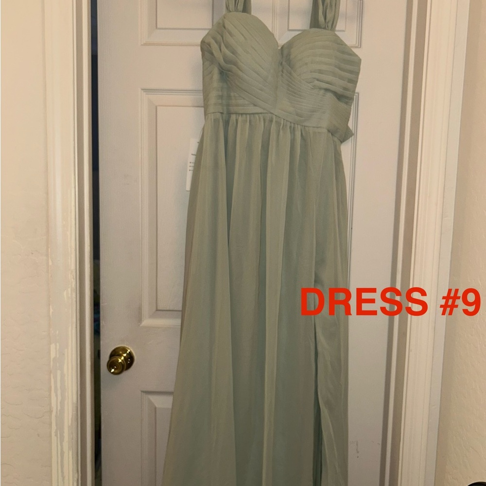 Elegant Green Strapless Dress